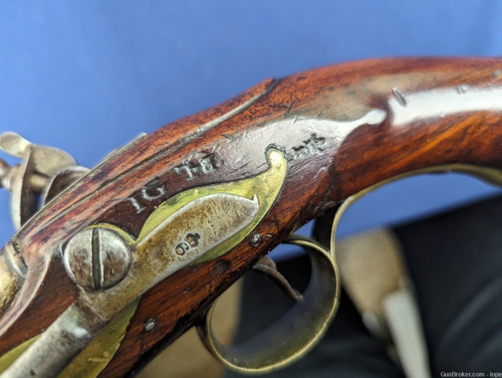 MUSEUM QUALITY  REV WAR PD PATTERN 1756/1777 “LONG Sea Service Pistol-img-18