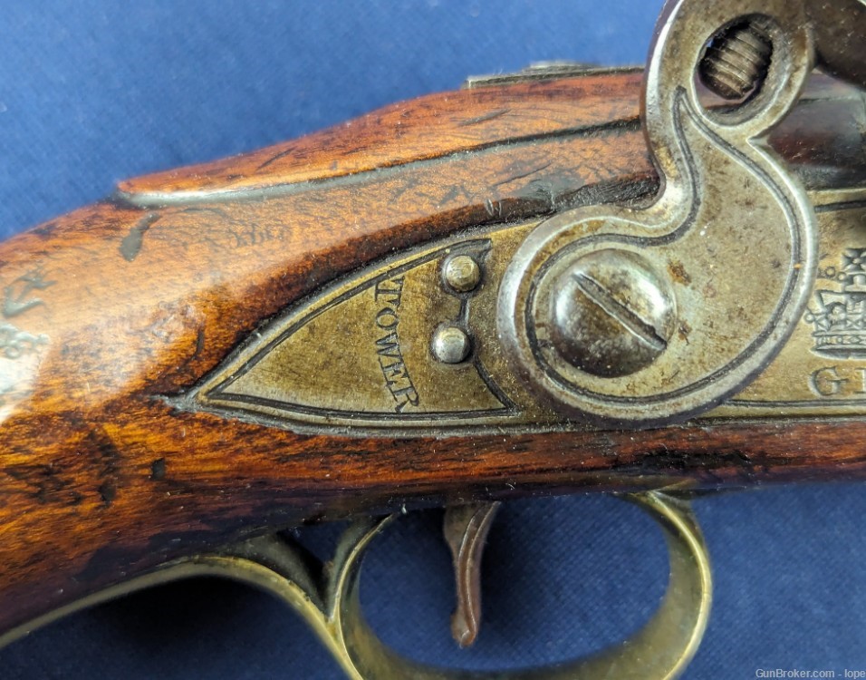 MUSEUM QUALITY  REV WAR PD PATTERN 1756/1777 “LONG Sea Service Pistol-img-5