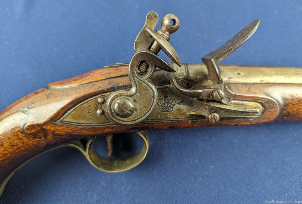 MUSEUM QUALITY  REV WAR PD PATTERN 1756/1777 “LONG Sea Service Pistol-img-2