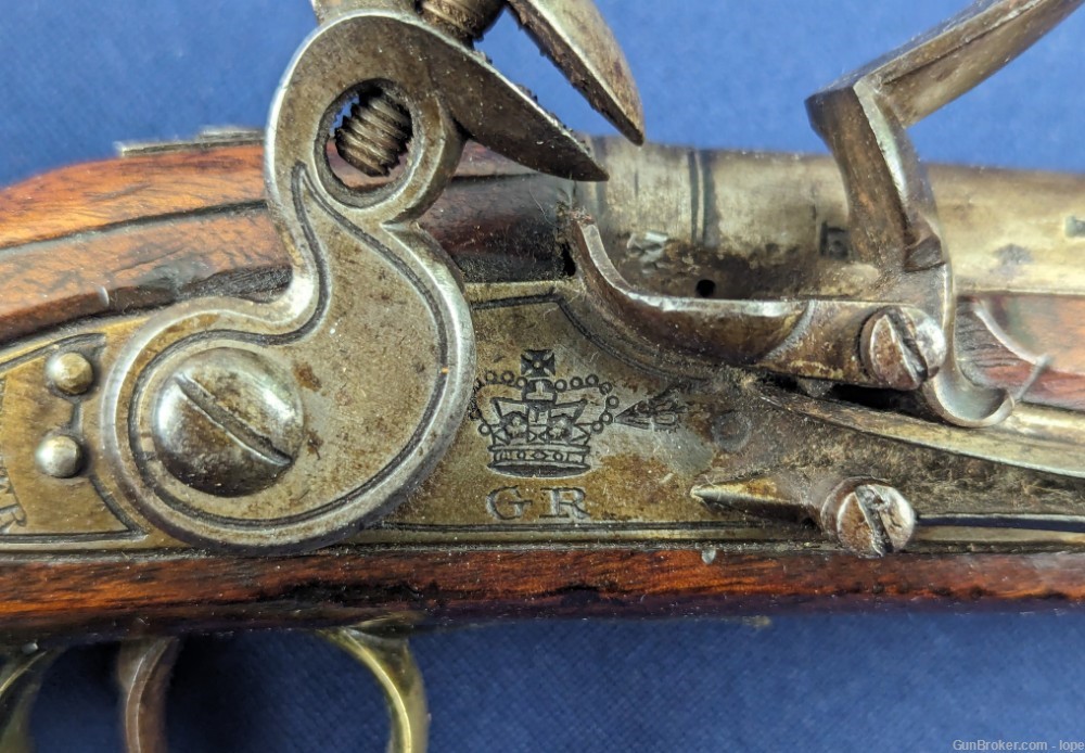 MUSEUM QUALITY  REV WAR PD PATTERN 1756/1777 “LONG Sea Service Pistol-img-6