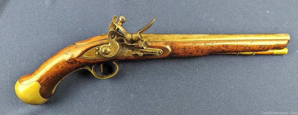 MUSEUM QUALITY  REV WAR PD PATTERN 1756/1777 “LONG Sea Service Pistol-img-0