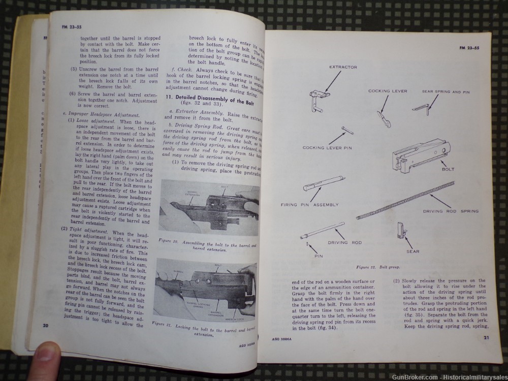 1965 US Army FM 23-55 Browning .30 Cal M1919A6 & M37 Machine Guns Manual-img-3