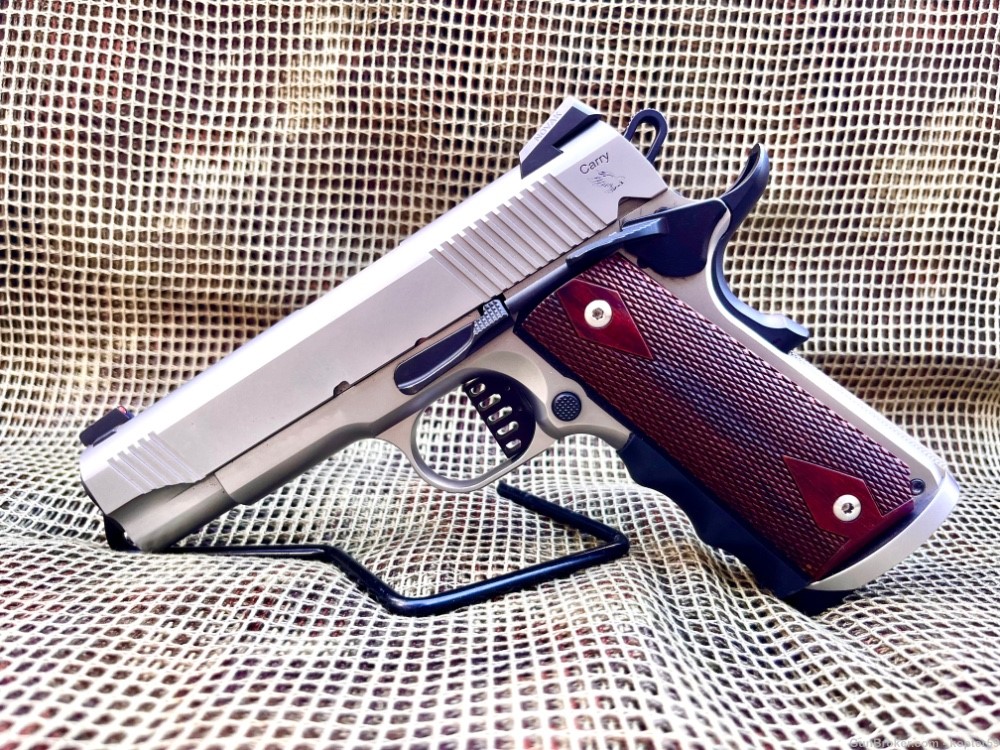 TISAS Colt 1911 Carry w/Night Sights,  ADJ Trigger, Magwell, EDC Holster + -img-0