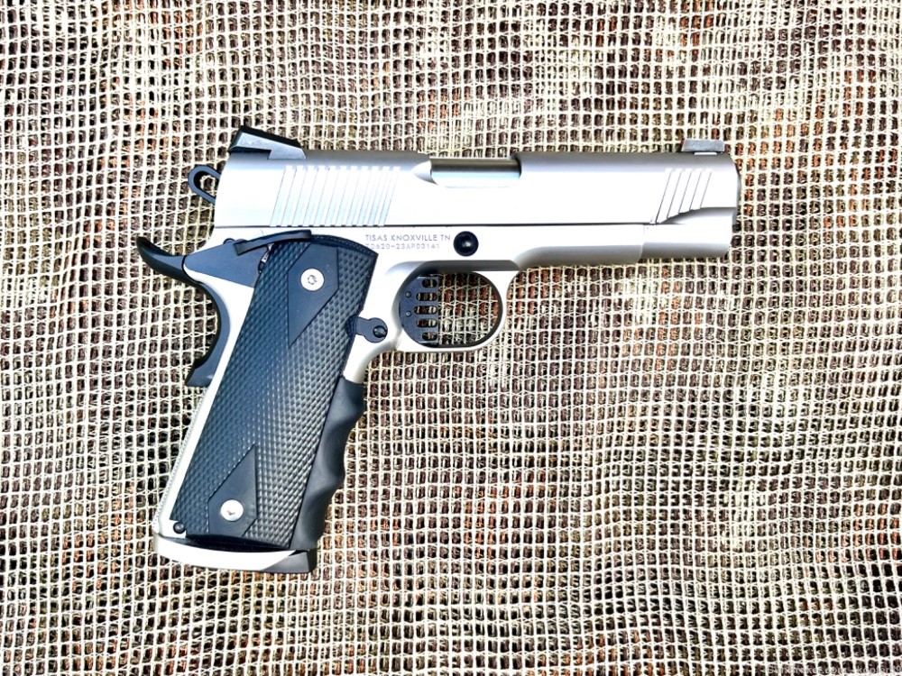 TISAS Colt 1911 Carry w/Night Sights,  ADJ Trigger, Magwell, EDC Holster + -img-33