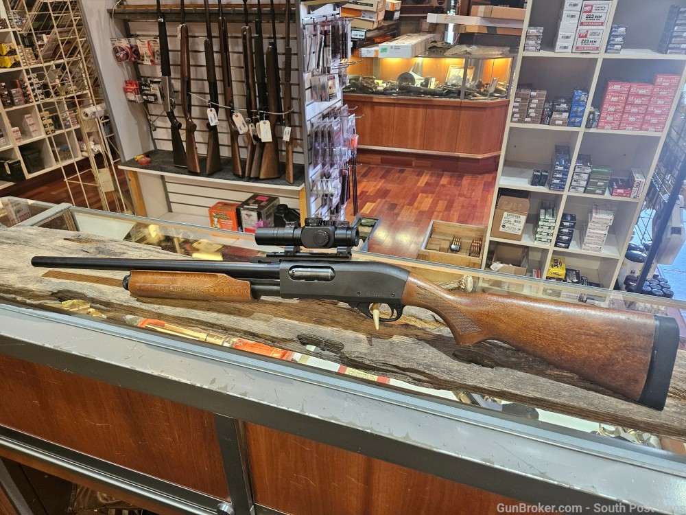 Remington 870 Express Magnum 12ga LH 24" Cantilever Rifled Slug left hand-img-0