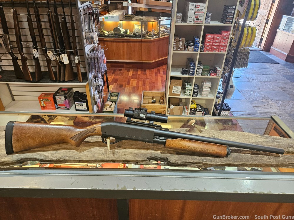 Remington 870 Express Magnum 12ga LH 24" Cantilever Rifled Slug left hand-img-25
