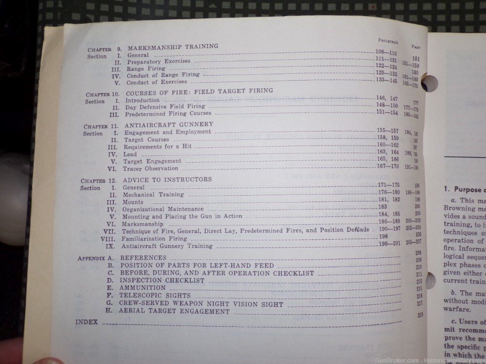 1972 US Army FM 23-65 Browning .50 Cal M2 HB Heavy Machine Gun Field Manual-img-2