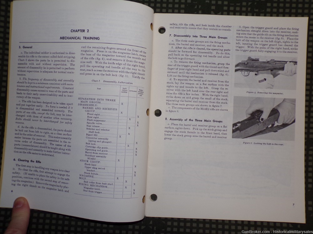 1965 US Army FM 23-8 7.62mm M14 & M14E2 Rifle Field Manual-img-3