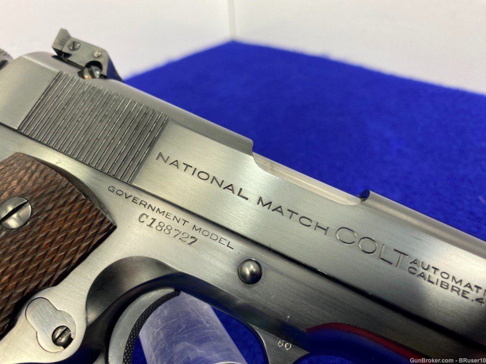 1938 Colt National Match .45ACP *ULTRA RARE 1,474 WITH ADJUSTABLE SIGHTS* -img-29