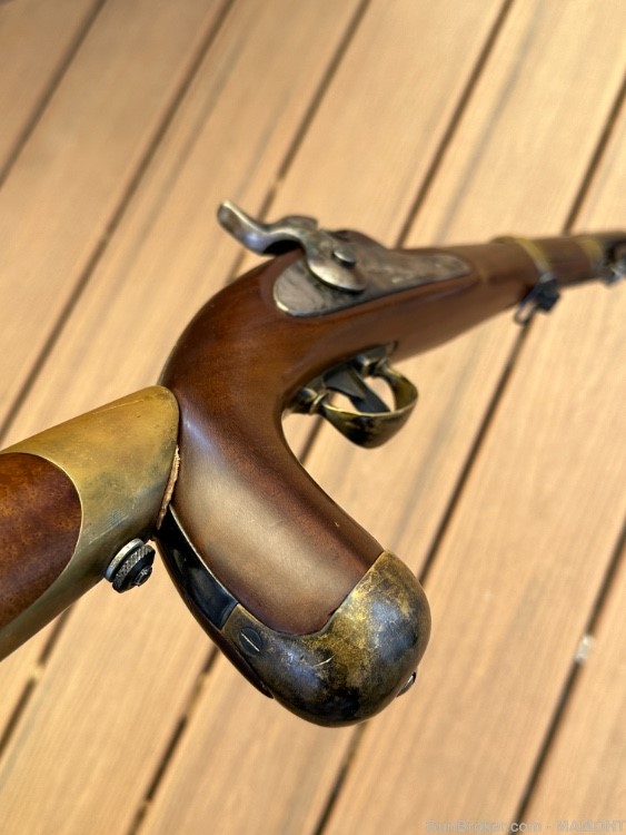 Navy Arms 1855 Dragoon Carbine Antonio Zoli  .58cal Pistol w/ Stock -img-9