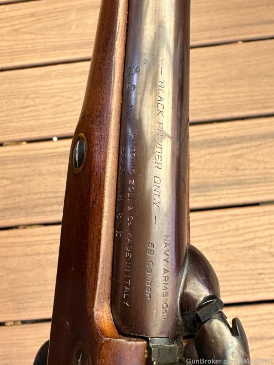 Navy Arms 1855 Dragoon Carbine Antonio Zoli  .58cal Pistol w/ Stock -img-4