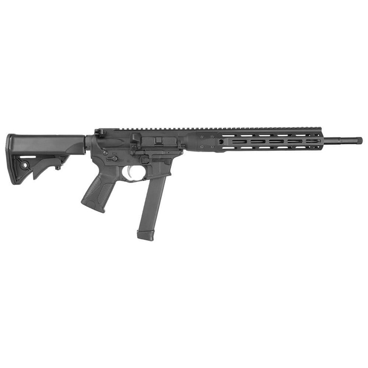 LWRC IC-9 Carbine 9mm 16" 1:10" 1/2x28 Bbl Black Rifle ICR9B16-img-0