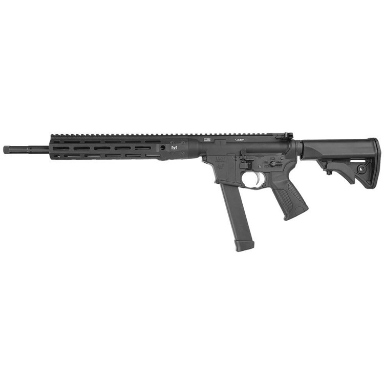 LWRC IC-9 Carbine 9mm 16" 1:10" 1/2x28 Bbl Black Rifle ICR9B16-img-1