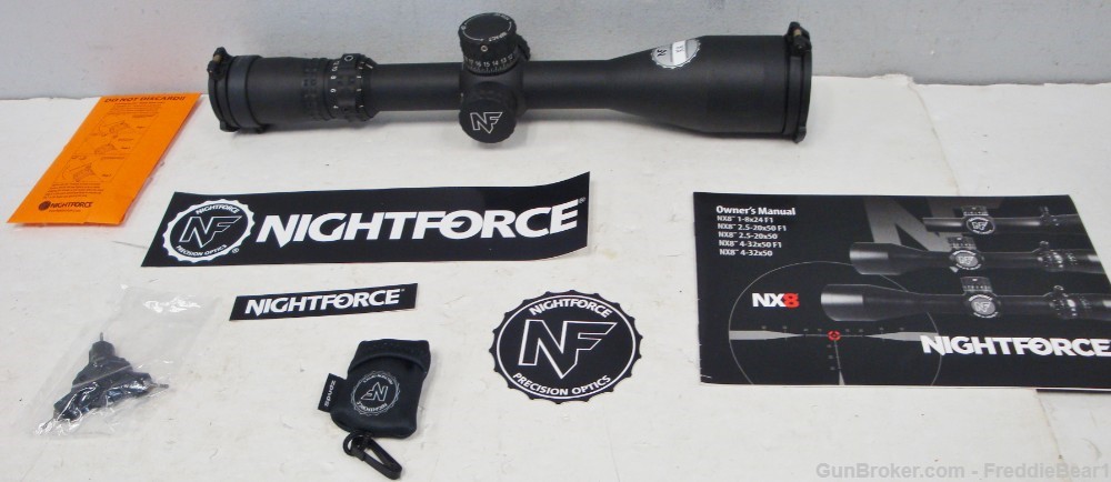 Nightforce NX8 4-32x50mm F1 Riflescope NEW IN BOX!-img-3