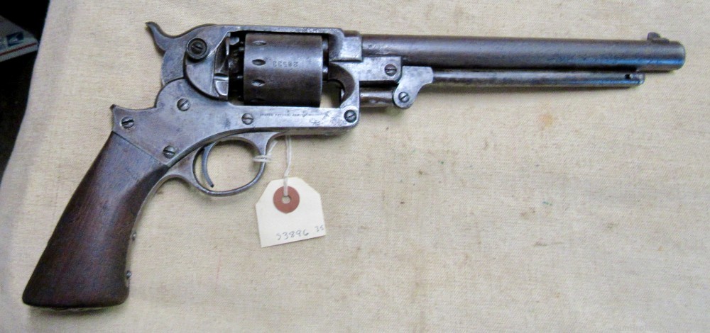 Original Civil War Starr 1863 Single Action .44 Percussion Army Revolver-img-0