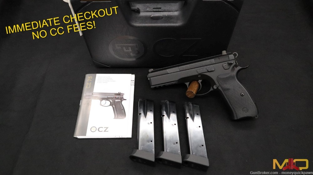 CZ 75 SP-01 Tactical 9mm Great Condition In Case Penny Start!-img-0