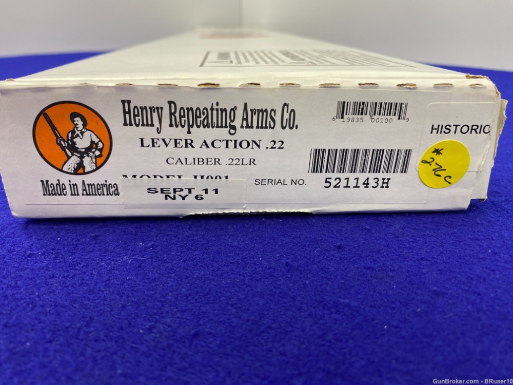 Henry Classic H001 .22LR *SET 2/3 "911 COMMEMORATIVE" BY HISTORICAL ARMORY*-img-3