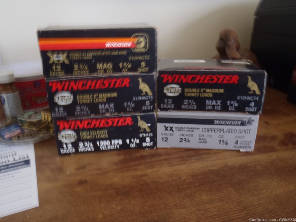 Winchester 12 Ga. Turkey loads 4 5 shot-img-1