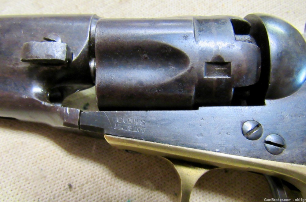 Civil War Period Colt Model 1862 Police .36 Caliber Percussion Revolver-img-10