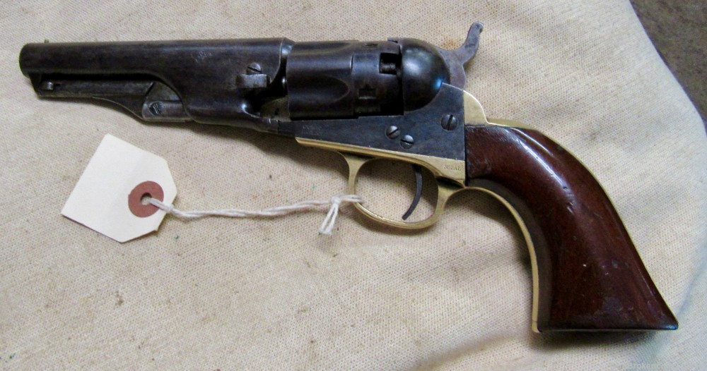 Civil War Period Colt Model 1862 Police .36 Caliber Percussion Revolver-img-7
