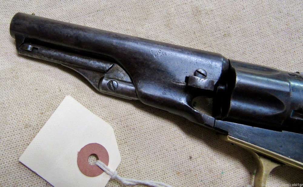 Civil War Period Colt Model 1862 Police .36 Caliber Percussion Revolver-img-8