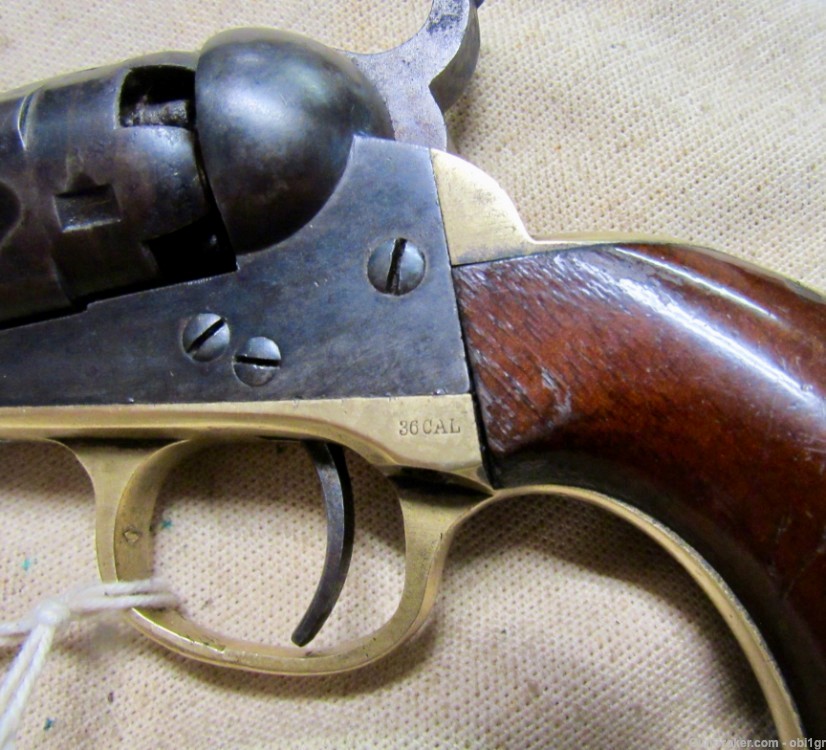 Civil War Period Colt Model 1862 Police .36 Caliber Percussion Revolver-img-11