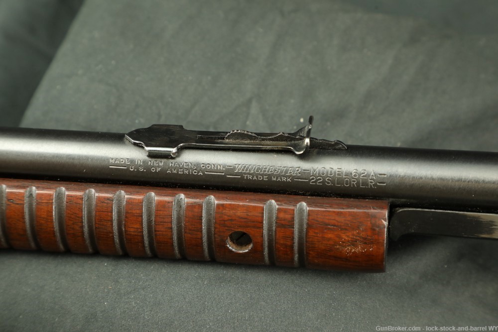 Winchester Model 62A .22 S, L & LR Pump / Slide Action Rifle, MFD 1958 C&R-img-28