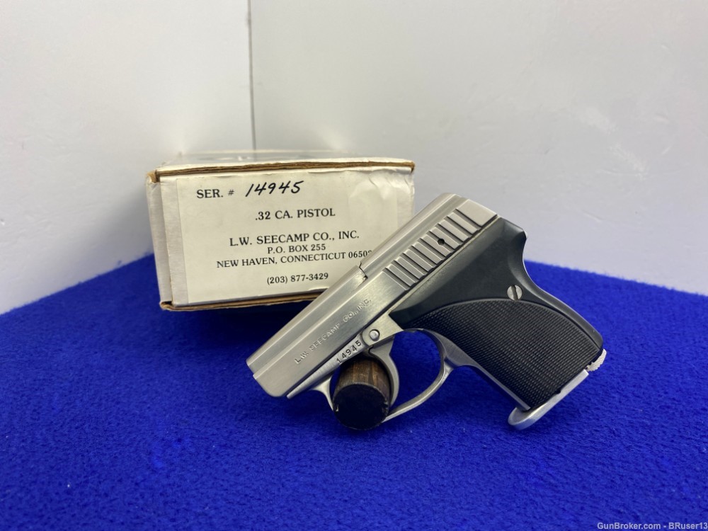 Seecamp LWS32 .32 ACP Stainless 2.06" *PERFECT PISTOL FOR CONCEALED CARRY*-img-2