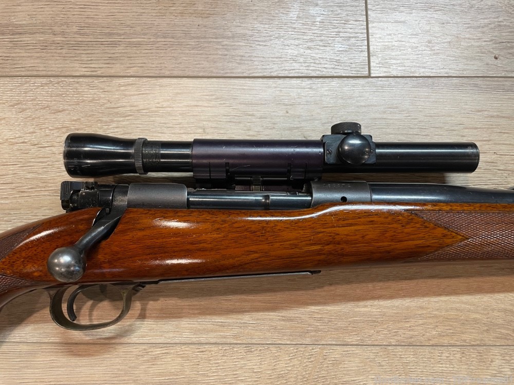 Winchester model 70 pre-64 custom .375 weatherby magnum w/ lyman alaskan-img-3