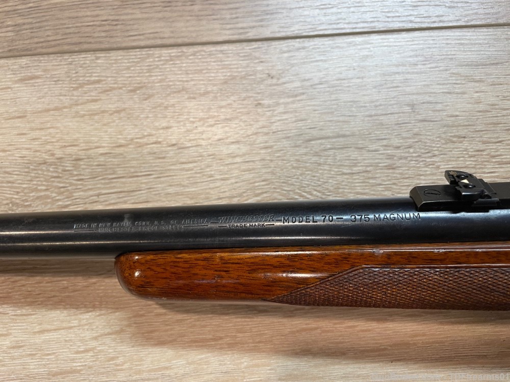 Winchester model 70 pre-64 custom .375 weatherby magnum w/ lyman alaskan-img-14