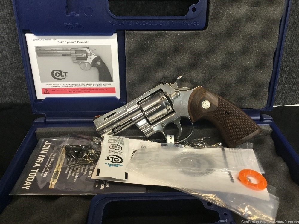 Colt Python 3" NEW Double/Single Action .357 Mag Revolver W/Case .357MAG-img-0
