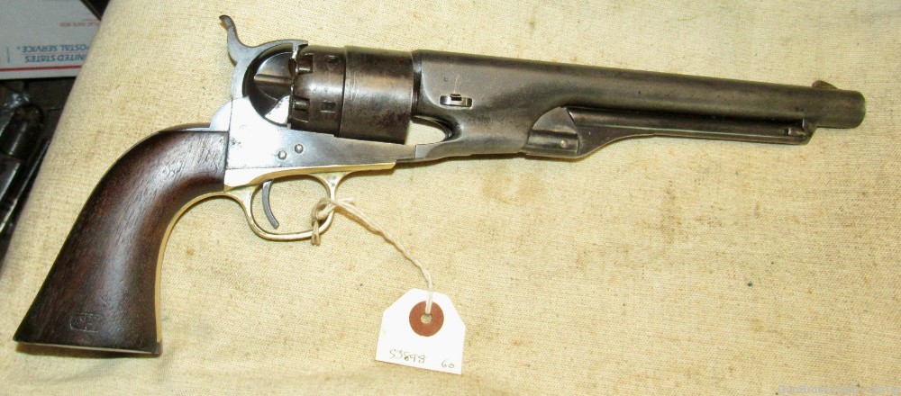 Original Civil War Colt Model 1860 Army .44 Percussion Revolver 1863-img-0