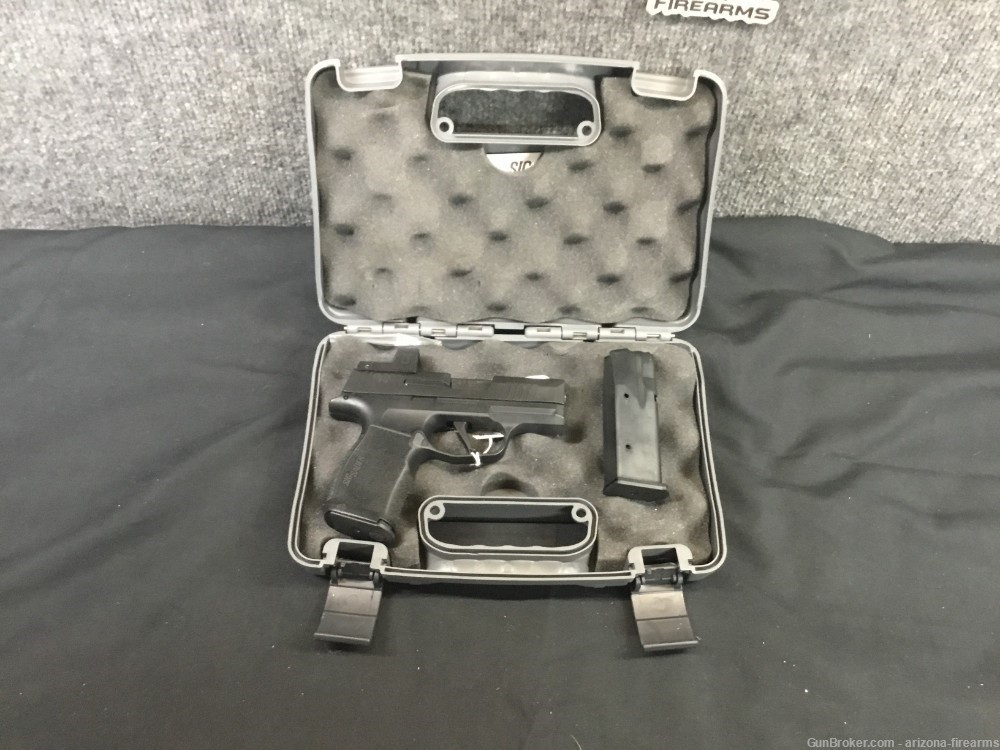 Sig Sauer P365X 9mm Semi Auto Pistol W/ Box & 2-12 Rnd Mags & Romeo Zero-img-0