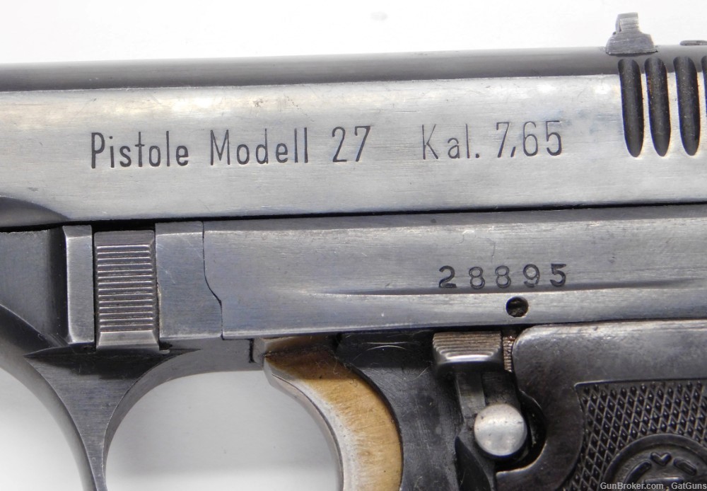 Bohmische Waffenfrabrick, CZ Pistole Modell 27, 7.65 (.32 ACP)-img-4