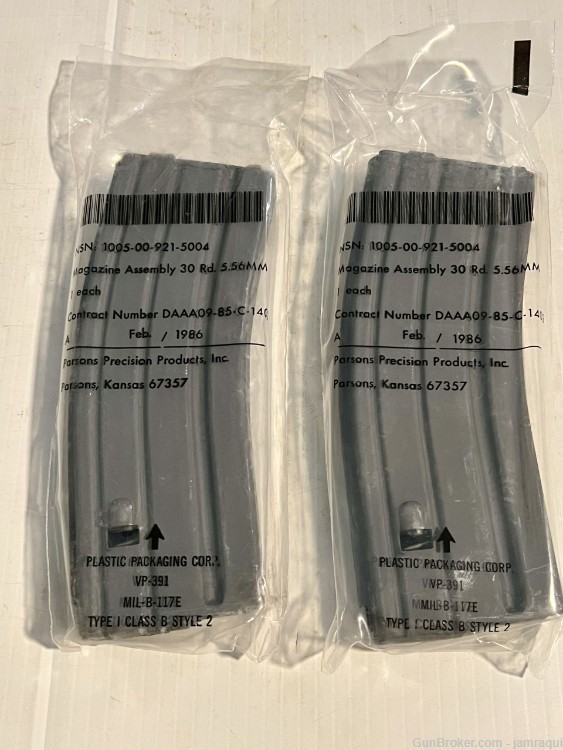 USGI AR-15 PRE BAN Magazines, NEW IN BAGS, PARSONS, set of 2-img-0