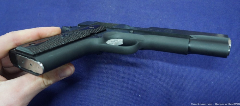 Springfield Garrison 1911 5" 9mm Blued, Thinline Wood Grips-img-9