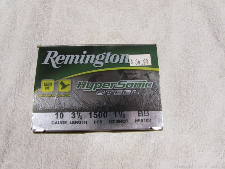 Remington 10 ga 3 1/2" steel BB shot shells-img-0