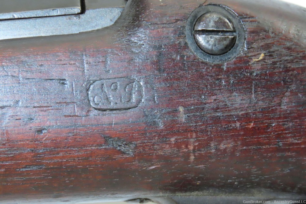 Antique U.S. SPRINGFIELD M1873 TRAPDOOR .45-70 GOVT Rifle NEW JERSEY Marked-img-19