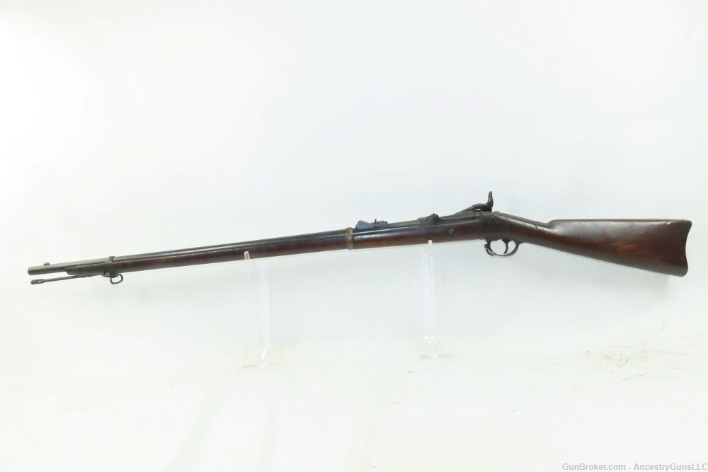 Antique U.S. SPRINGFIELD M1873 TRAPDOOR .45-70 GOVT Rifle NEW JERSEY Marked-img-20
