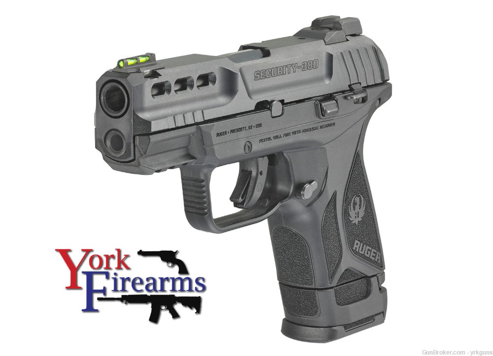 Ruger Security-380 380ACP Black 15rd Fiber Optic Handgun NEW 3857-img-5