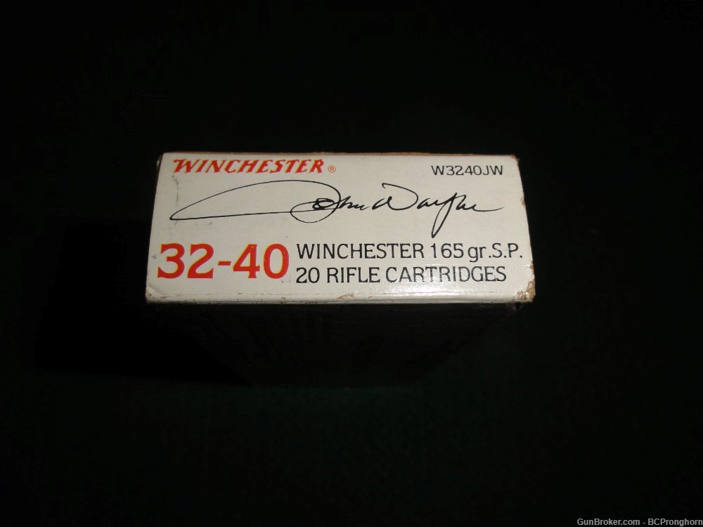 20 Rnds Vintage Factory Winchester John Wayne .32-40 WCF, 165 gr SP-img-2
