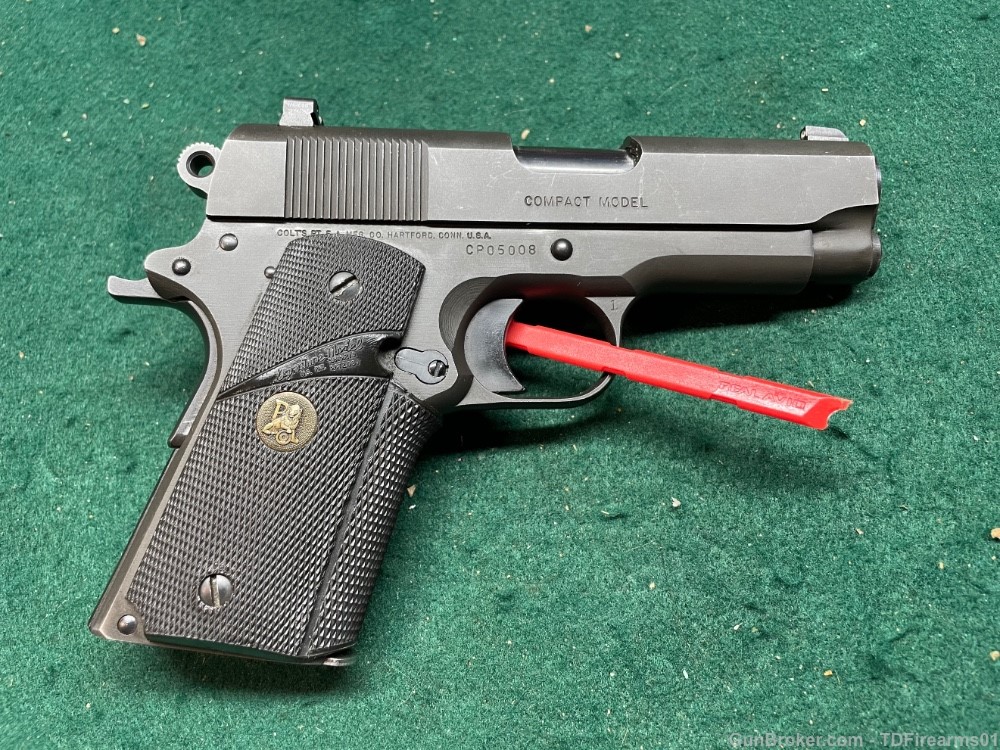 Colt M1911a1 compact .45 acp 1911 3.5" barrel blued-img-1