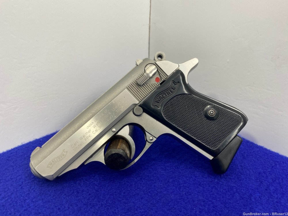 Walther / S&W PPK .380 ACP Stainless 3 1/4" *FAMOUS SEMI-AUTOMATIC PISTOL*-img-4