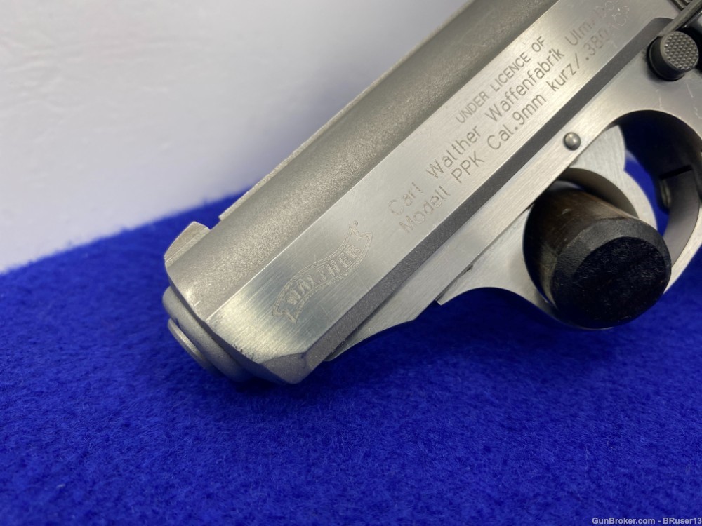 Walther / S&W PPK .380 ACP Stainless 3 1/4" *FAMOUS SEMI-AUTOMATIC PISTOL*-img-11