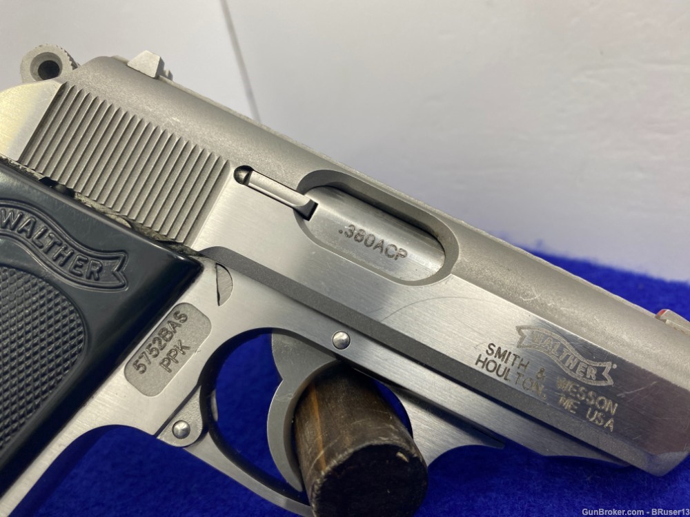 Walther / S&W PPK .380 ACP Stainless 3 1/4" *FAMOUS SEMI-AUTOMATIC PISTOL*-img-21