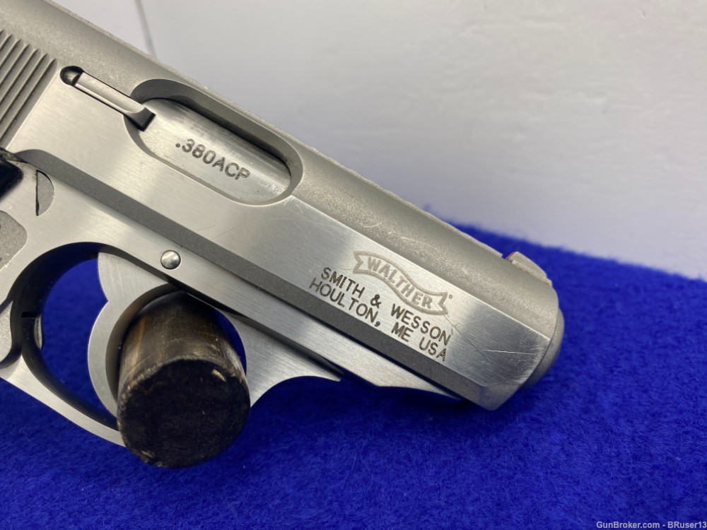 Walther / S&W PPK .380 ACP Stainless 3 1/4" *FAMOUS SEMI-AUTOMATIC PISTOL*-img-22