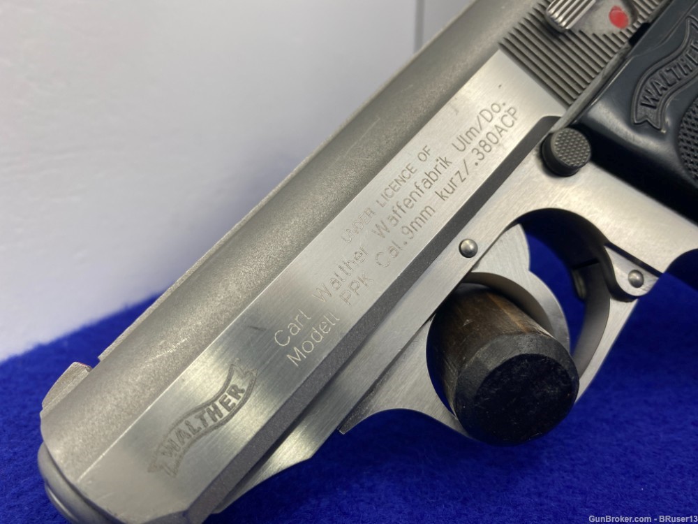 Walther / S&W PPK .380 ACP Stainless 3 1/4" *FAMOUS SEMI-AUTOMATIC PISTOL*-img-10