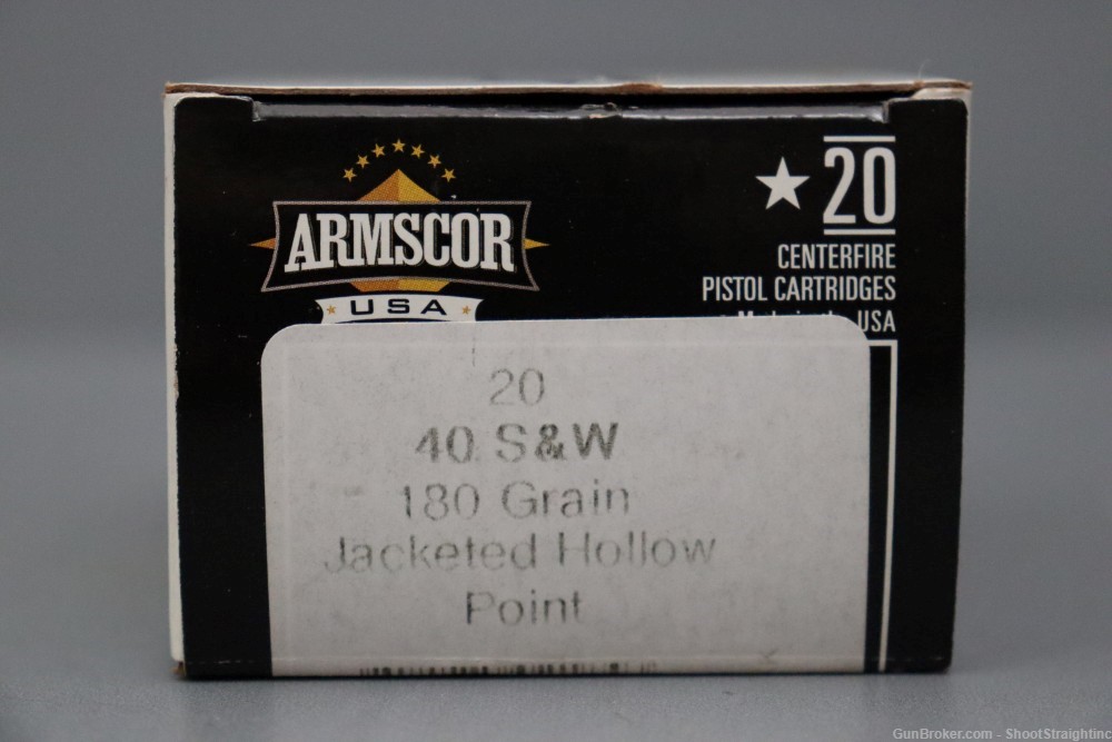 Lot O' Armscor 180gr JHP 40S&W [34rds]-img-3