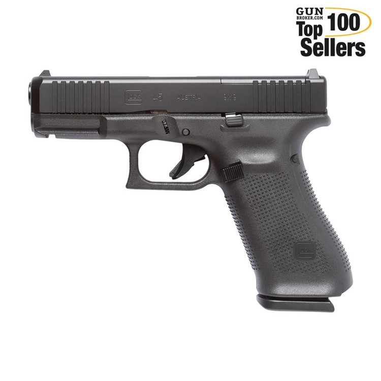 GLOCK G45 MOS Compact 9mm Luger Gen5 4.02in 17+1rd Fixed Sights Blk Pistol-img-0