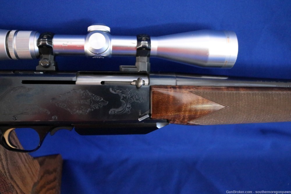 Browning BAR 7mm rifle semi Safari with Nikon & 3 magazines Belgium made -img-3